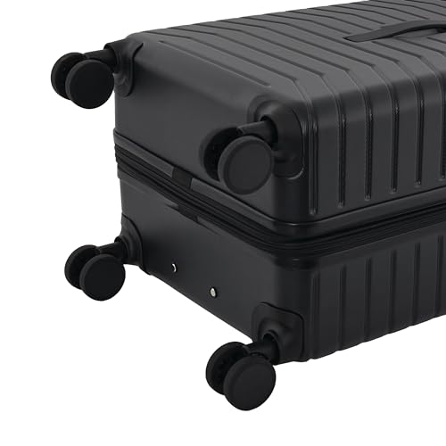 Image of Wrangler Trunk Spinner Suitcase Set, Black, 3 Luggage Set