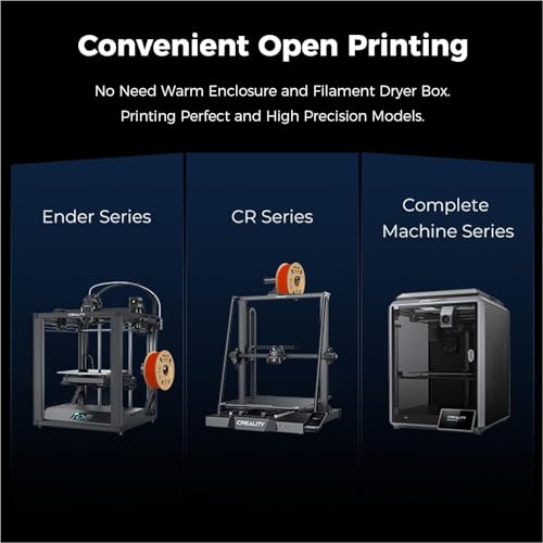 Image of Creality Hyper ABS Filament, Official 3D Printer Filament ABS 1.75mm for High-Speed Printing Convenient Open Printing Material, 1kg(2.2lbs) Spool Fit Most 3D Printer (Red)