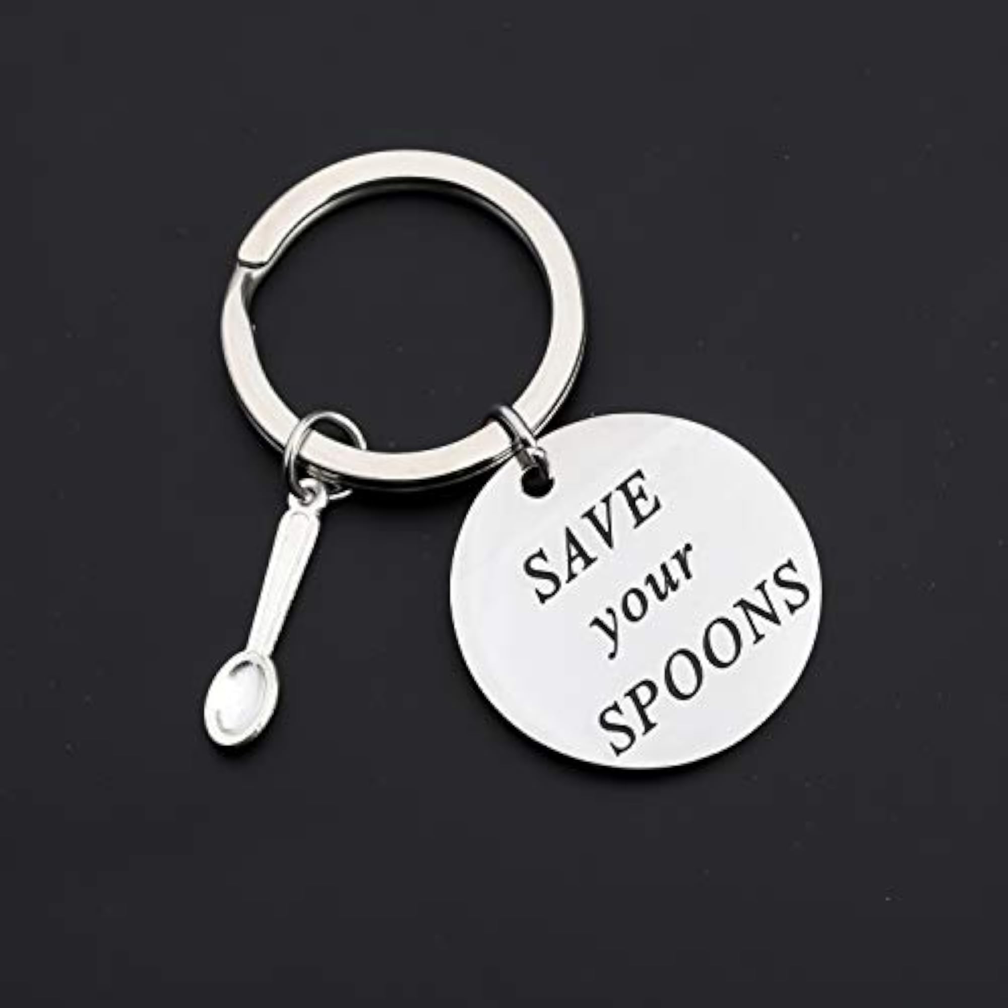 Fibromyalgia Awareness Stainless Steel Save Your Spoons Bracelet