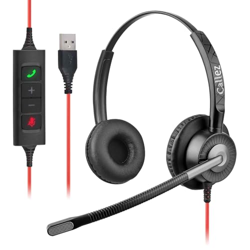 Casque filaire USB réduction bruit micro ENC pour télétravail Zoom et Skype