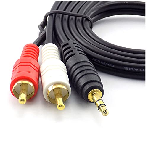Cable adaptador Jack 3.5mm a 2 RCA 5 m miniatura 4