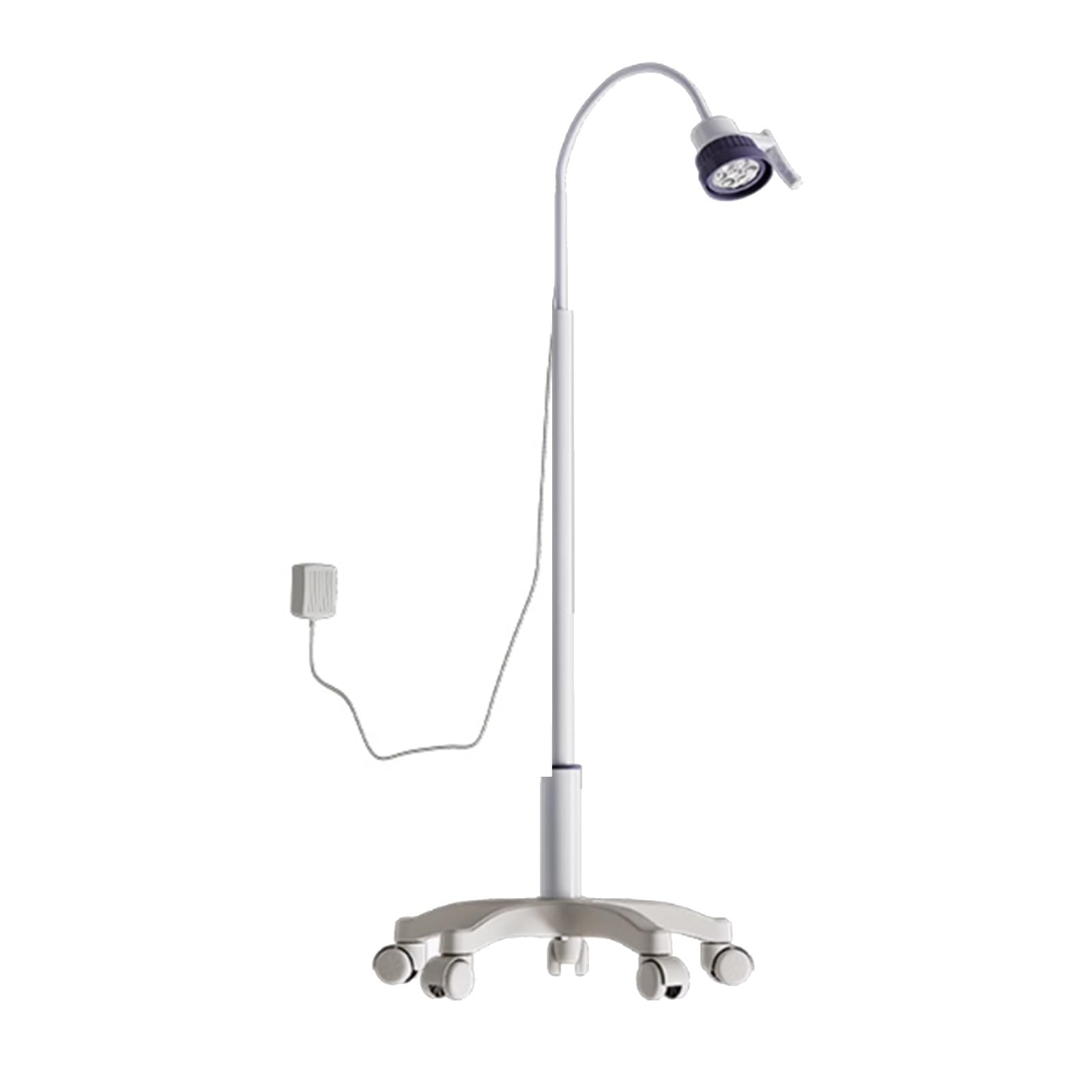Wangceplsd One Color Medical Exam Lamp, Mobile Surgical Examination Lamp, Led Cold Light Exam Light With 5 Stainless Steel Mute Universal Wheels, 7 Holes, For Outpatient, Stomatology, Ent