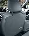 Tike Smart Luxury Clean-Edge Kick Mat - Seat Back Protector and Seat Cover with Invisible Strap and Stiff Edging - Gray / Grey (1 Mat)