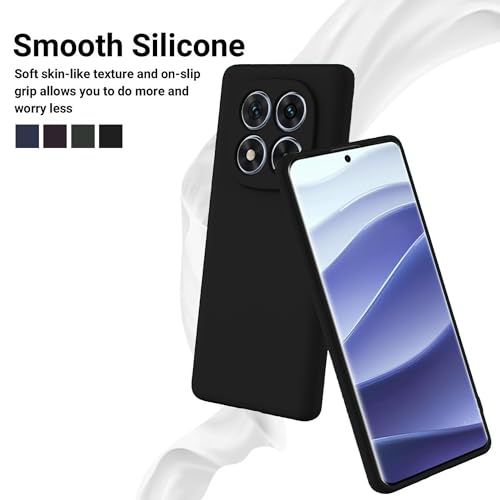 Image of FIRST MART Matte Silicone Back Cover for Redmi Note 15 Pro - Black