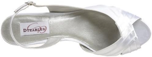 Dyeables Women's Nicky Sandal,White,7 W US | Image 4