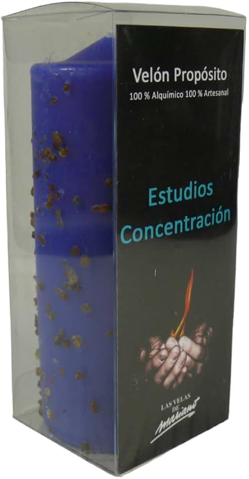 Velón Propósito Estudios Concentración - Ritual místico para la ayuda académica - Velas Mariano