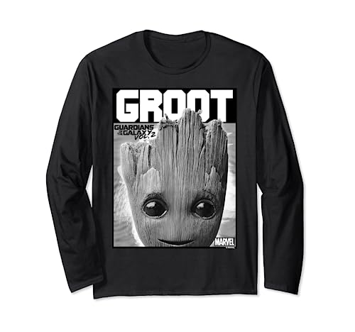 T-shirt Baby Groot Marvel manches longues, le cadeau d'anniversaire parfait pour geek