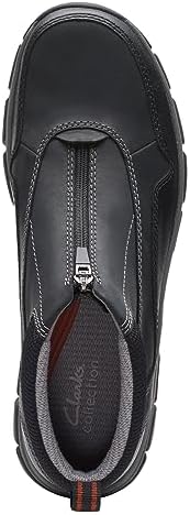 Clarks Men's Walpath Zip Oxford Boot, Black Leather, 9.5 | Image 6