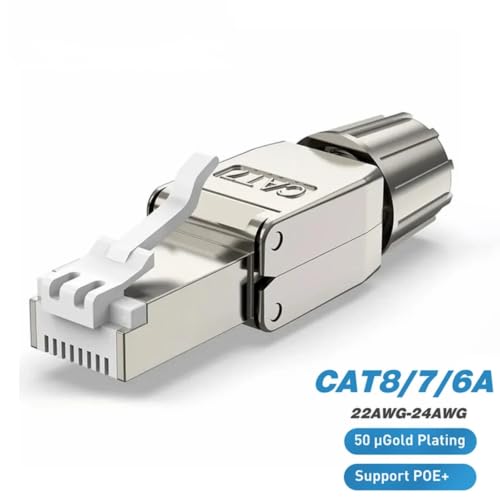 Conector de terminación RJ45 para reparar cables ethernet CAT6 UTP dañados, pack de 10 piezas 3