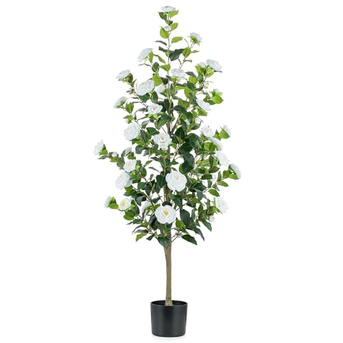 BLOSMON Artificial Trees for Home Decor: Indoor 4.9ft Tall Fake