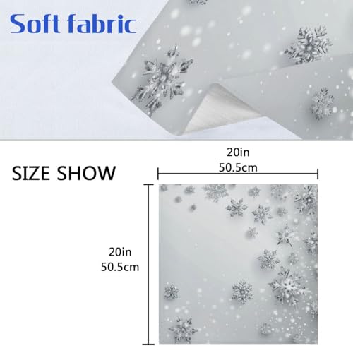 Servilletas de Tela Navidad 20x20 pulg Set x6 Multicolor miniatura 6
