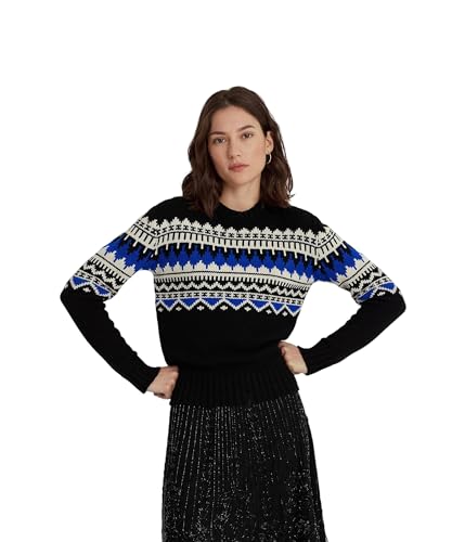 Lauren Ralph Lauren Women's Fair Isle Wool-Blend Crewneck Sweater