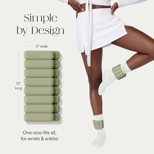 Image of Bala Bangles Wrist & Ankle Weights for Women & Men - Adjustable Weighted Bands - Soft Silicone Arm & Leg Weights for Pilates, Yoga, Walking, Barre, Home Workout & Strength Training Exercise