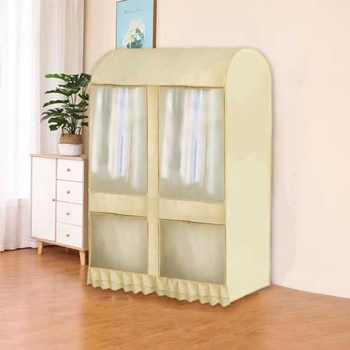 Funda reutilizable a prueba de polvo con cremallera y ventana transparente para almacenamiento en el armario