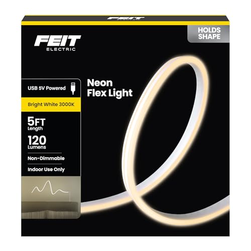 Luz de Neon Flexible Blanca 5ft USB Feit Electric