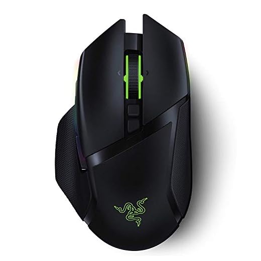 Mouse Razer Basilisk Ultimate HyperSpeed sem fio para jogos com base de carregamento: interruptor de mouse para jogos mais rápido - sensor óptico DPI de 20 K - Chroma RGB - 11 botões programáveis - bateria de 100 horas - preto clássico