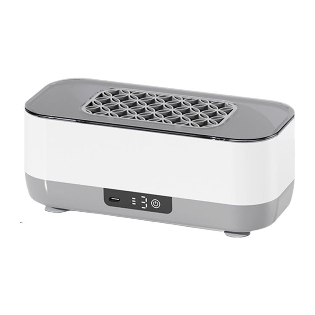 Amagogo Nettoyant pour Bijoux, capacité de 400 ML, minuterie numérique, équipement de Nettoyage Portable pour Montres, Outils de Maquillage, Lunettes,