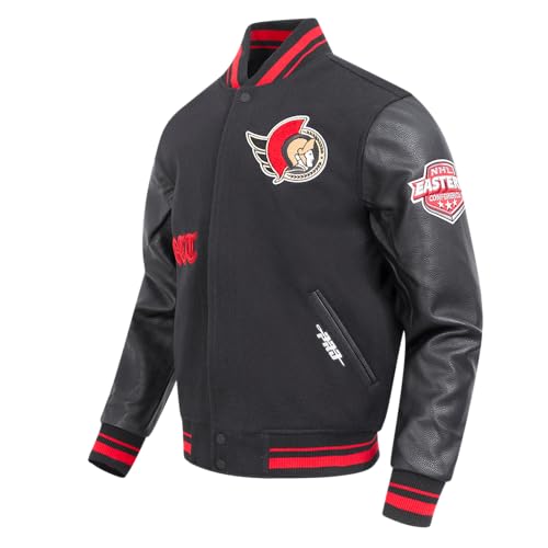 Image of Pro Standard Mens NHL Old English Varsity Jacket