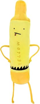 MerryMakers The Day the Crayons Quit Yellow Plush, 12-Inch, based on the books by Drew Daywalt and Oliver Jeffers