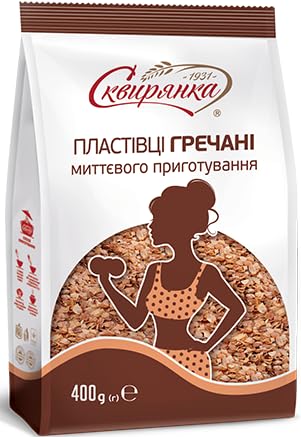 Skvira Buckwheat Flakes Instant No Added Sugar 400 g / 14.12 oz 1 Pack