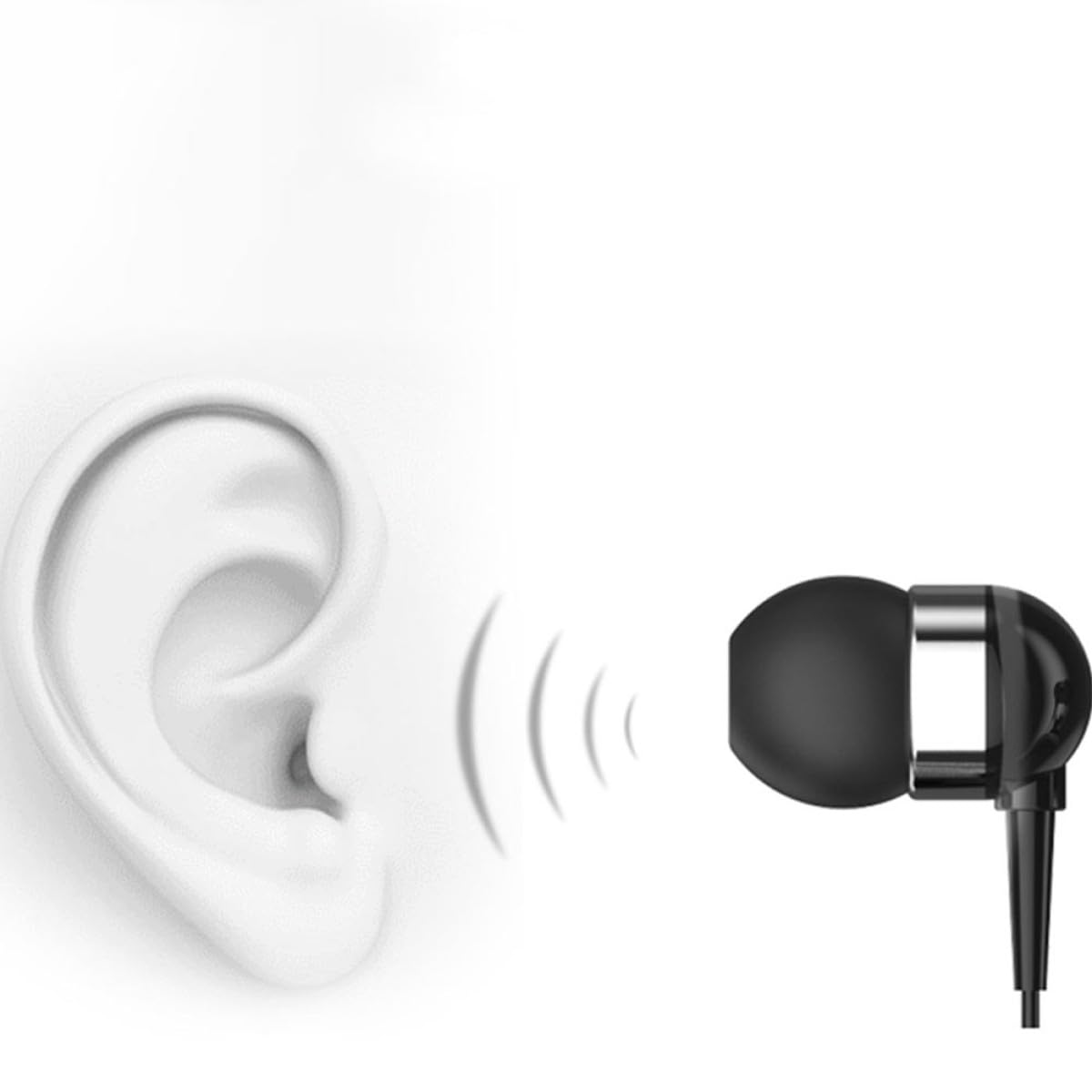 SHINEOFI Cuffie Sportive Wireless Compatte con Clip Retrattile Auricolari Professionali Leggeri per Allenamento Nero