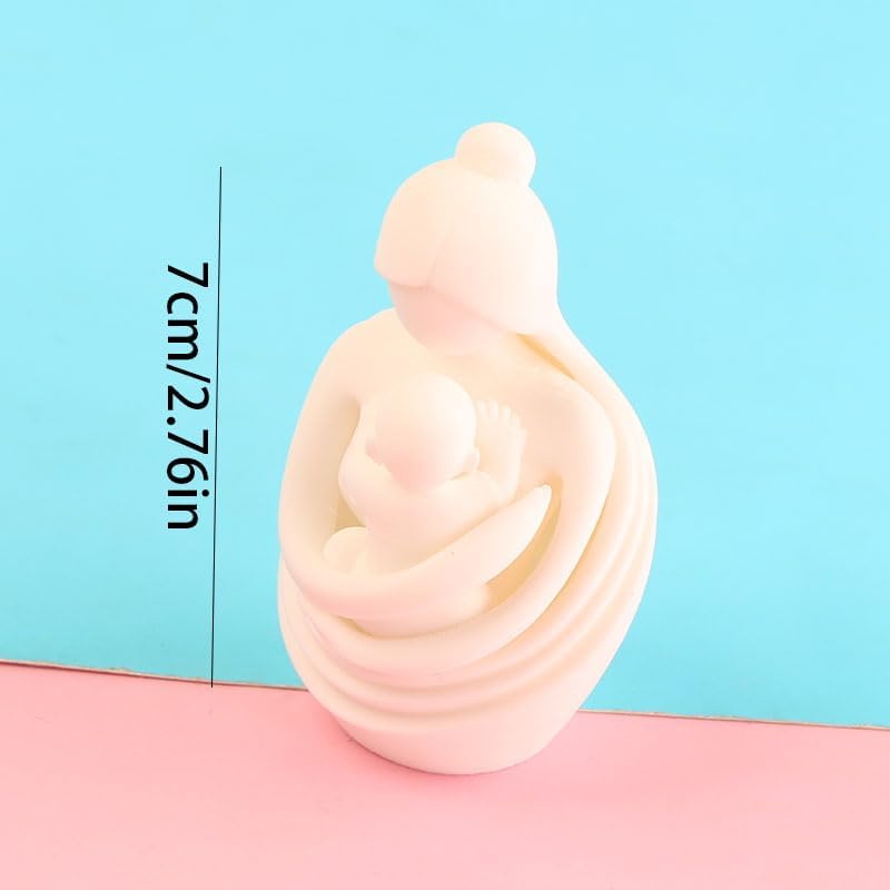 2Pcs Mother Artistic Figurines, Emotional Sculpture Ornament for Bedroom Living Room Interior Ambiance Decoration image 4