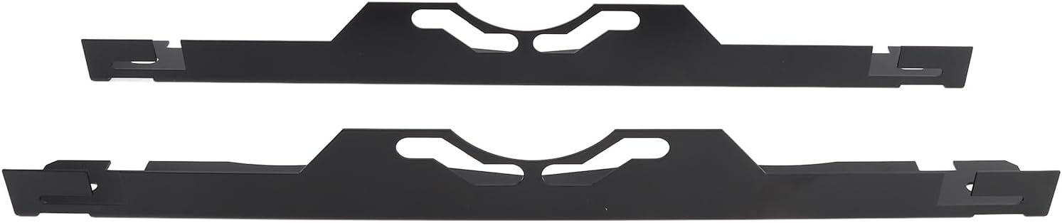 Stainless Steel Toe Alignment Tool Plates with Hanging Holes for Car Truck SUV, Universal Fit Wheel Alignment Tool (Black)