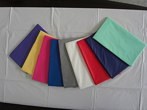 Mountclear 12-Pack Disposable Plastic Tablecloths 54 X 108 Inch Size Table Cloth Inch Size Table Cloth (Hot Pink) #TOP6