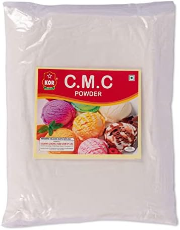 KOR CMC Powder for Ice Cream (Carboxymethyl Cellulose), 800g /Food Grade Thickener, Stabilizer & Emulsifier/Ideal for Baking, Ice Cream, Sauces & Food Processing/Baking Stabilizer Powder