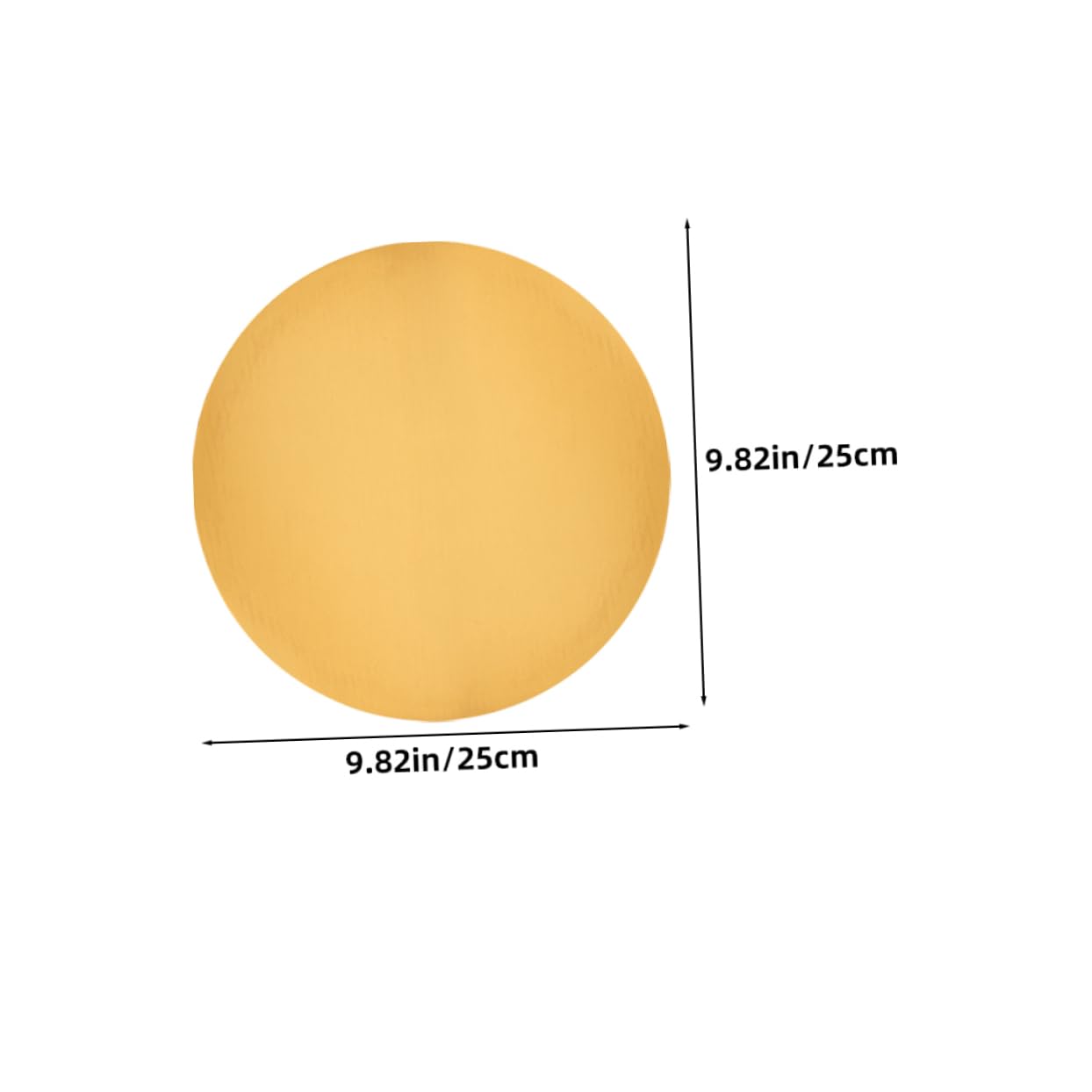 KICHOUSE 10pcs Golden Round Cake Boards Thick Cardboard Cake Circles for Cupcake Serving and Decorating for Weddings Birthdays Parties and Bakeries