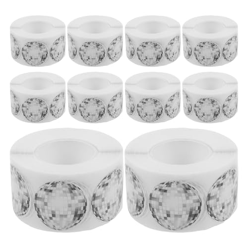 Cabilock �f�B�X�R�{�[���X�e�b�J�[ 10���[�� �ی^�S�����x���V�[�� �p�[�e�B�[�L�O�i ���� ��p 80�N��f�B�X�R���� �؂蔲�����p�S���X�e