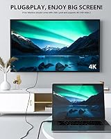 CONMDEX USB C Verlängerung 1,5m USB 3.2 Kabel TypC Stecker auf Buchse Verlängerungskabel 10Gbit/s,5A/100W,4K Video/Audio Sync-Extender Kompatibel mit PSVR2,M1 M2 Max MacBook,Galaxy S23/S22,Schwarz – Ansicht 4