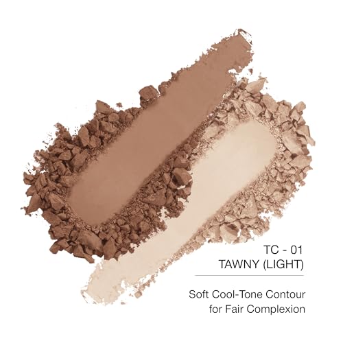 Image of KimChiChic Beauty Thailor Contour Duo, 2-in-1 Sculpting Palette, Blendable Matte Powders, Heart-Shaped Compact with Mirror, Cruelty-Free, Tawny