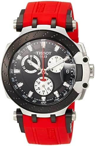 Tissot Men's T-Race Chrono Quartz Stainless Steel Casual Watch Red T1154172705100