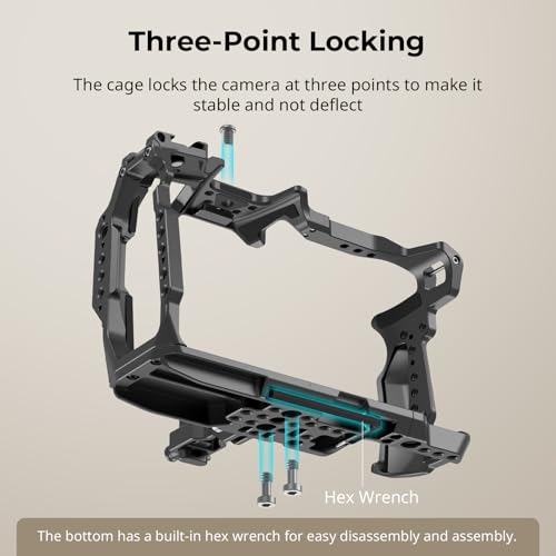 SMALLRIG Cage para Blackmagic Design Cinema 6K, Jaula Completa/Media con Soporte Convertidor de Montaje de Lente Incluido, Antideflexión, Antiarañazos, Múltiples Puntos de Montaje Incorporados - 4785 - imagen 5