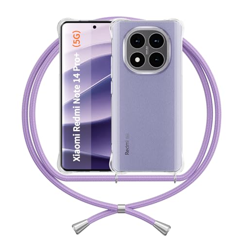 Cover Con Cordino Per Xiaomi Redmi Note 14 Pro/Pro Plus – TPU Silicone, Tracolla Regolabile, Protezione Antiurto