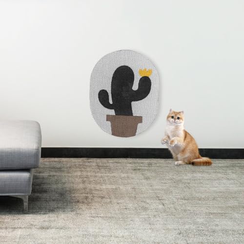 Rascador para gatos montado en pared con diseño de cactus miniatura 6