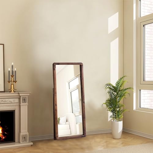 Hanging-Full-Length-Mirror-Wall-Decor-for-Living-Room-43-X-16-Inch-Farmhouse-Rectangle-Entryway-Long-Mirror-Rustic-Wood-Frame-Mirrors-Small-Floor-Length-Mirror-for-Dressing-Room-Bedroom Hanging Full Length Mirror Wall Decor for Living Room 43 X 16 Inch Farmhouse Rectangle Entryway Long Mirror Rustic Wood Frame Mirrors Small Floor Length Mirror for Dressing Room Bedroom