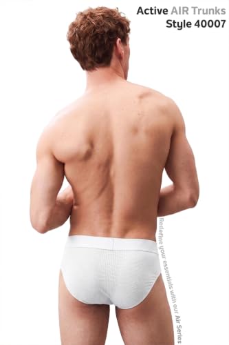 Image of Van Heusen Men's Briefs | Air Series| Light as air |Ultralight for superior comfort| Mesh Fabric | Breathable Active Trunks - Moisture-Wicking| Sweat Absorbant | Stretch Cotton Blend| Underwear for Active Wear | Style 40007|Available in Pack of 1 & 2