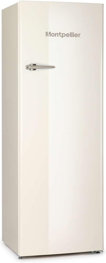 Montpellier 285 Litre Wide Retro Style Freestanding Tall Fridge - Cream�