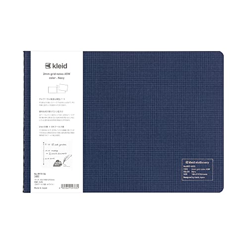 Carnet de notes à grille de 2 mm kleid pour bullet journal et schémas A5W