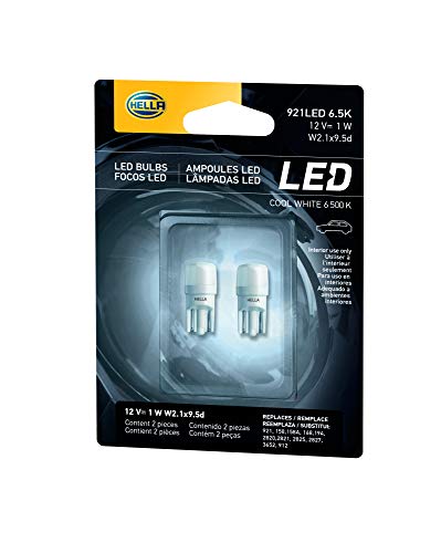 HELLA - Lâmpadas Automotivas LED 921 - 12V 1W 6500K (para Iluminação de Cortesia)