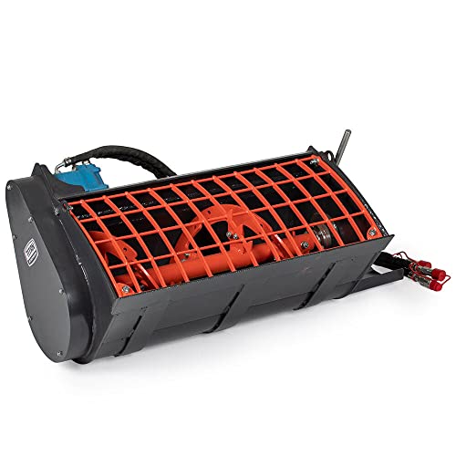 Titan Attachments Mini Skid Steer Auger Concrete Mixer Bucket Attachment, 3.5 Cu Yd Cement Bucket Side Discharge, Toro Style Mounting System