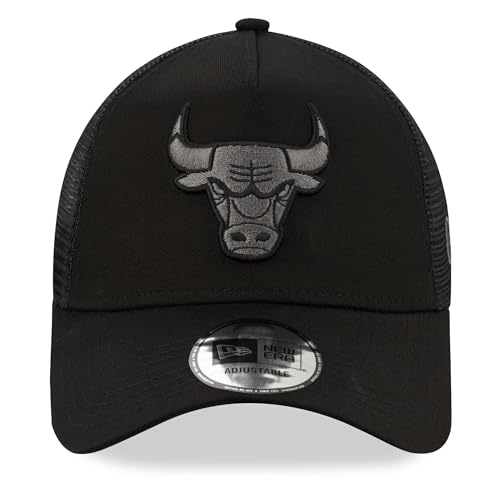 New Era Chicago Bulls NBA BOB Team Logo Negro A-Frame Gorra de Camionero Ajustable