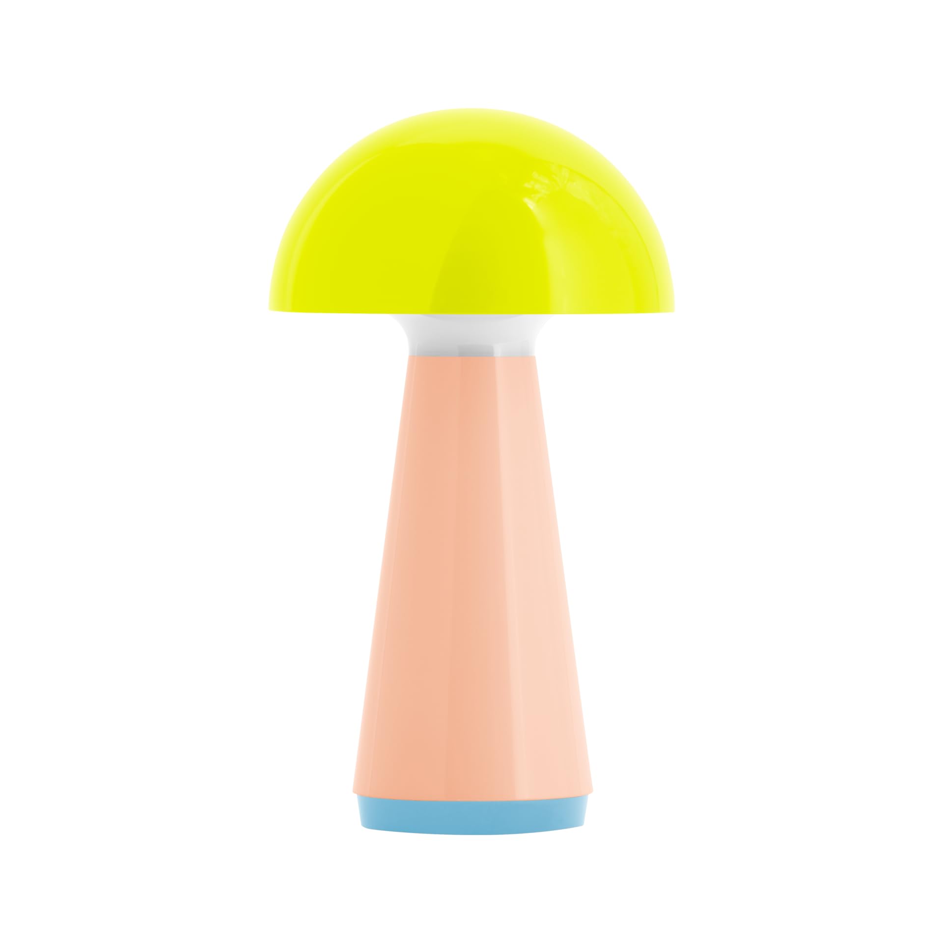 REMEMBER Tischleuchte Bob lime, H 28 cm, Ø 16 cm, Kunststoff – Moderne LED Tischlampe für Wohnraum, Schreibtisch oder Nachttisch, dekorative Design Leuchte