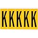 Brady 1560-K, 97110 15 Series Indoor/Outdoor Number and Letter, (Pack of 20 Cards)
