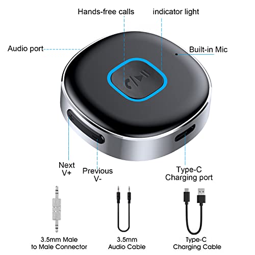 iJiZuo Mini Bluetooth 5.0 AUX Adapter
