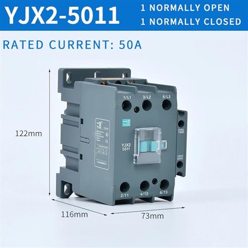Contacteur CA monophasé CJX2-5011 24V normalement ouvert fermé pour tableau