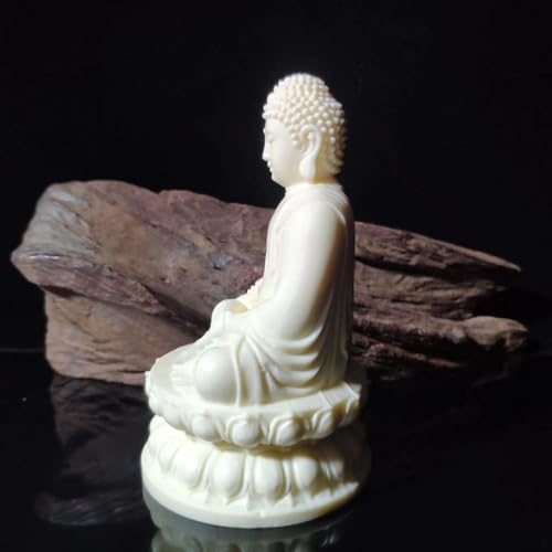 Estatua de Buda Tathagata de Fruta Marfil miniatura 4