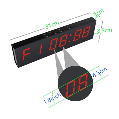 Temporizador digital con cronómetro LED para gimnasio 1.8 pulg miniatura 2